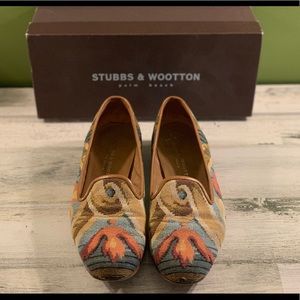 Stubbs & Wootton Palm Beach flat shoes